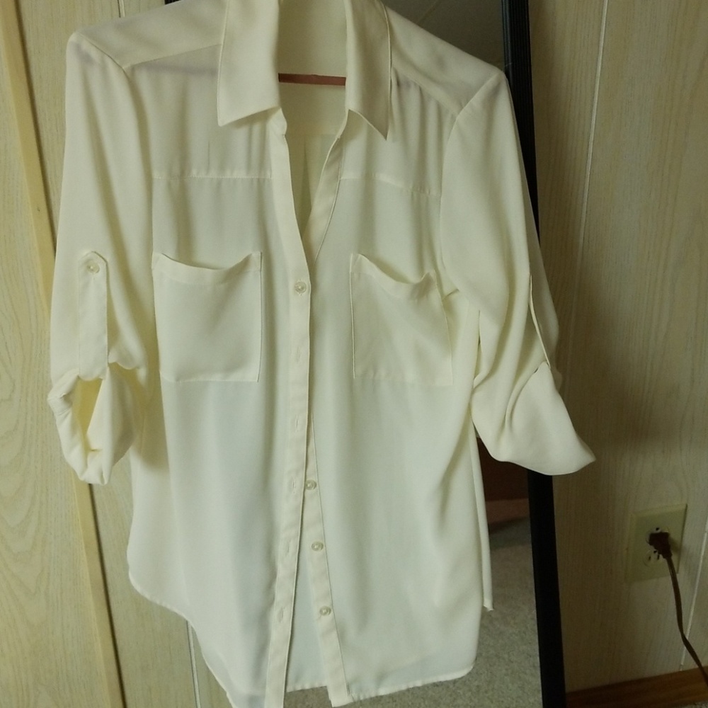 Express Ivory Slim Fit Portofino (M)